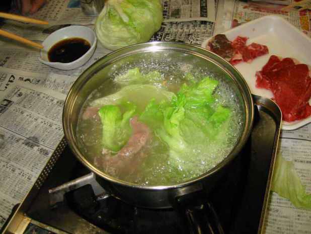 いつもの試食、ぐっすりしゃぶしゃぶ